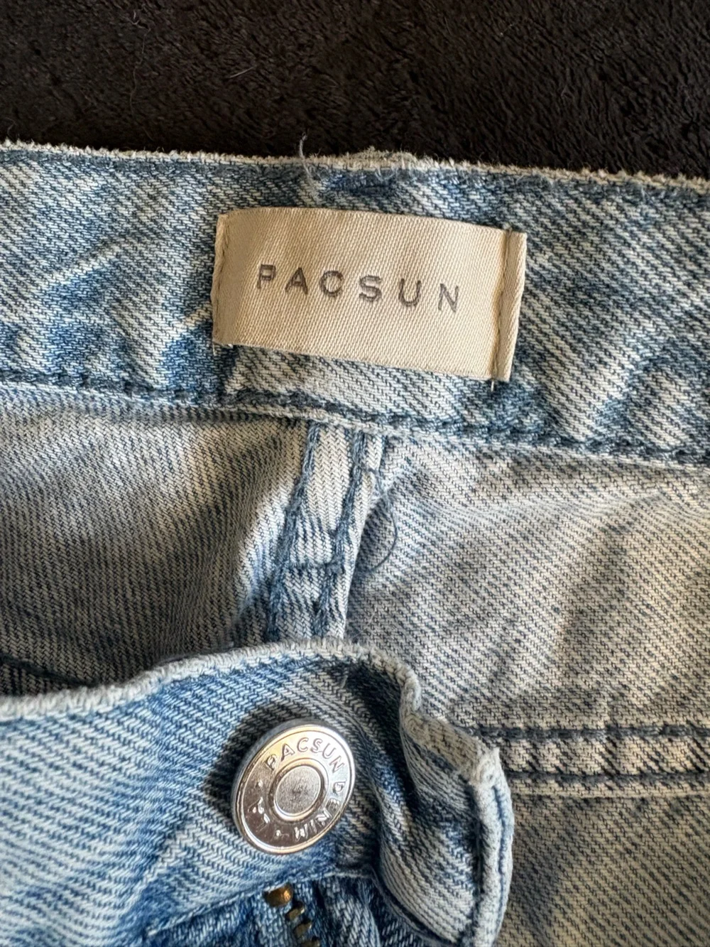 Casey low rise baggy Jeans with Embroidered Bow Detail